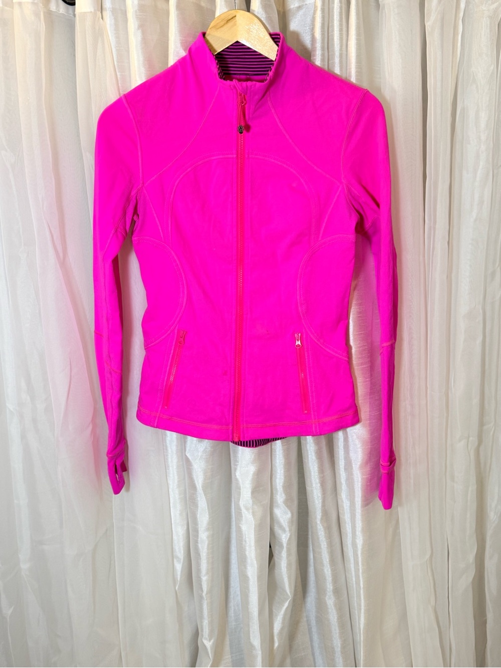 lululemon athletica Hot Pink Zip-Up Performance Jacket